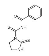 1-(N-Benzoylthiocarbamoyl)-2-imidazolidinethione Structure