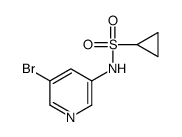 N-(5-溴吡啶-3-基)环丙烷磺酰胺结构式