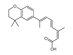 2,4,6-Octatrienoic acid, 7-(3,4-dihydro-4,4-dimethyl-2H-1-benzopyran-6-yl)-3-methyl-, (E,E,E)- Structure