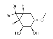(1α,2α,3α,4β,6α)-7,7-dibromo-4-methoxybicyclo<4.1.0>heptane-2,3-diol结构式