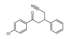 5-(4-chlorophenyl)-5-oxo-3-phenylpentanenitrile Structure