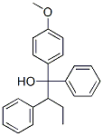Β-乙基-Α-(4-甲氧苯基)-Α-苯基苯乙醇结构式
