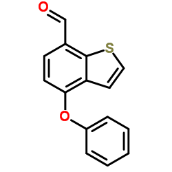 4-苯氧基苯并[b]噻吩-7-苯甲醛结构式