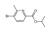 5-Bromo-6-methylpyridine-2-carboxylic acid isopropyl ester结构式