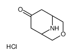 3-Oxa-9-azabicyclo[3.3.1]nonan-7-one Hydrochloride Structure