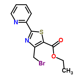 4-(溴甲基)-2-(2-吡啶基)噻唑-5-羧酸乙酯结构式