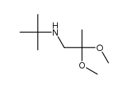 N-tert-butyl-(2,2-dimethoxypropyl)amine结构式