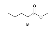 methyl (R)-(α-bromo-α-isobutyl)acetate Structure