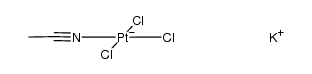 K{Pt(acetonitrile)Cl3}结构式