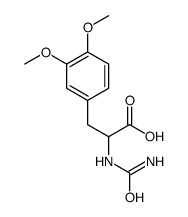 (S)-3-(3,4-二甲氧基苯基)-2-甲基-2-脲啶丙酸结构式