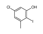 5-Chloro-2-iodo-3-methylphenol Structure