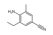 4-氨基-3-乙基-5-甲基苯甲腈结构式