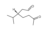 (3S)-3-isopropyl-6-oxoheptanal Structure