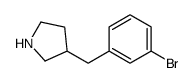 3-[(3-溴苯基)甲基]吡咯烷结构式