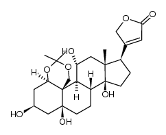 4-((3R,3aR,5R,5bR,9aR,11S,12aS,14bS)-5,11,12a,14b-tetrahydroxy-3a,8,8-trimethylhexadecahydro-1H-cyclopenta[7,8]phenanthro[4,4a-d][1,3]dioxin-3-yl)furan-2(5H)-one Structure