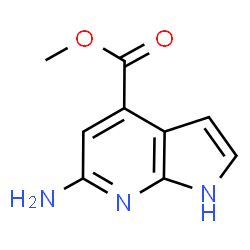 methyl 6-amino-1H-pyrrolo[2,3-b]pyridine-4-carboxylate Structure