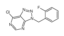 7-chloro-3-[(2-fluorophenyl)methyl]triazolo[4,5-d]pyrimidine Structure