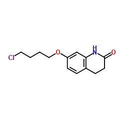 7-(4-氯丁氧基)-3,4-二氢-2(1H)-喹啉酮结构式