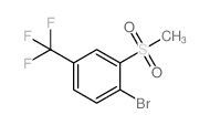 1-溴-2-(甲基磺酰基)-4-(三氟甲基)苯结构式