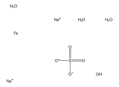 disodium,hydrogen sulfate,iron,tetrahydrate结构式