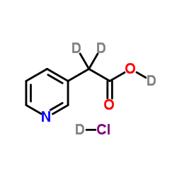 3-Pyridylacetic acid-d4 hydrochloride结构式
