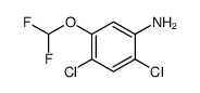 2,4-dichloro-5-(difluoromethoxy)aniline结构式