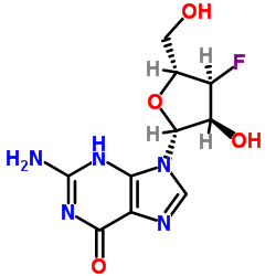 3'-氟-3'-脱氧鸟苷结构式