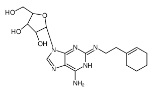 2-((2-(1-cyclohexen-1-yl)ethyl)amino)adenosine结构式