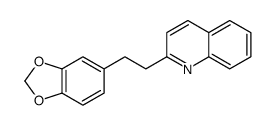 2-[2-(1,3-benzodioxol-5-yl)ethyl]quinoline结构式