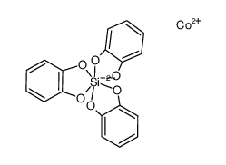Cobalt tris(benzene-1,2-diolato)silicate Structure