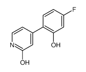4-(4-fluoro-2-hydroxyphenyl)-1H-pyridin-2-one结构式