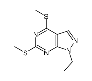1-ethyl-4,6-bis(methylsulfanyl)pyrazolo[3,4-d]pyrimidine Structure
