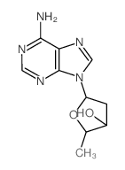 5-(6-aminopurin-9-yl)-2-methyl-oxolan-3-ol structure