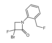 3-bromo-3-fluoro-1-[2-(fluoromethyl)phenyl]azetidin-2-one Structure