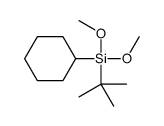 叔丁基(环己基)二甲氧基硅烷结构式
