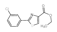 2-(3-Chlorophenyl)-thiazole-4-carboxylic acid ethyl ester Structure