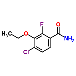 4-Chloro-3-ethoxy-2-fluorobenzamide Structure
