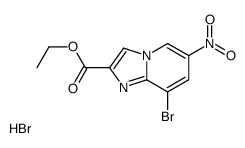 6-硝基-8-溴-咪唑并[1,2-a]吡啶-2-羧酸乙酯氢溴酸结构式