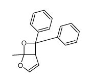 5-methyl-7,7-diphenyl-4,6-dioxabicyclo[3.2.0]hept-2-ene结构式