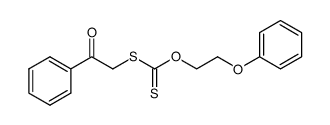 S-(2-oxo-2-phenylethyl) O-(2-phenoxyethyl)carbonodithioate结构式