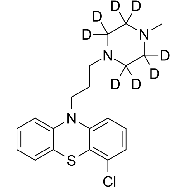 4-Chloro Perazine-d8 Structure