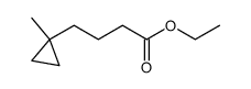 ethyl 4-(1-methylcyclopropyl)butanoate结构式