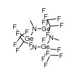 1,3,5-trimethyl-2,2,4,4,6,6-hexakis(trifluoromethyl)-1,3,5,2,4,6-triazatrigerminane结构式