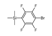(4-bromo-2,3,5,6-tetrafluorophenyl)-trimethylsilane Structure
