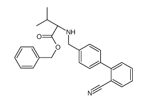 Benzyl N-[(2'-cyano-4-biphenylyl)methyl]-L-valinate Structure