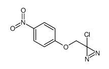 3-chloro-3-[(4-nitrophenoxy)methyl]diazirine结构式