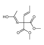 dimethyl 2-acetamido-2-prop-1-enylpropanedioate Structure