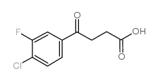 4-(4-chloro-3-fluorophenyl)-4-oxobutanoic acid Structure