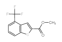 4-(三氟甲基)苯并[b]噻吩-2-羧酸乙酯结构式