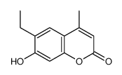 6-乙基-7-羟基-4-甲基-2H-苯并吡喃-2-酮结构式